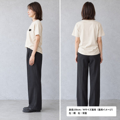 天使ハート「あのよん」ワンポイントTシャツ 着用イメージ（横・背面）