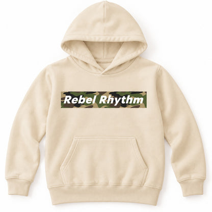 RebelRhythm×カモフラージュ キッズパーカー ライトベージュ