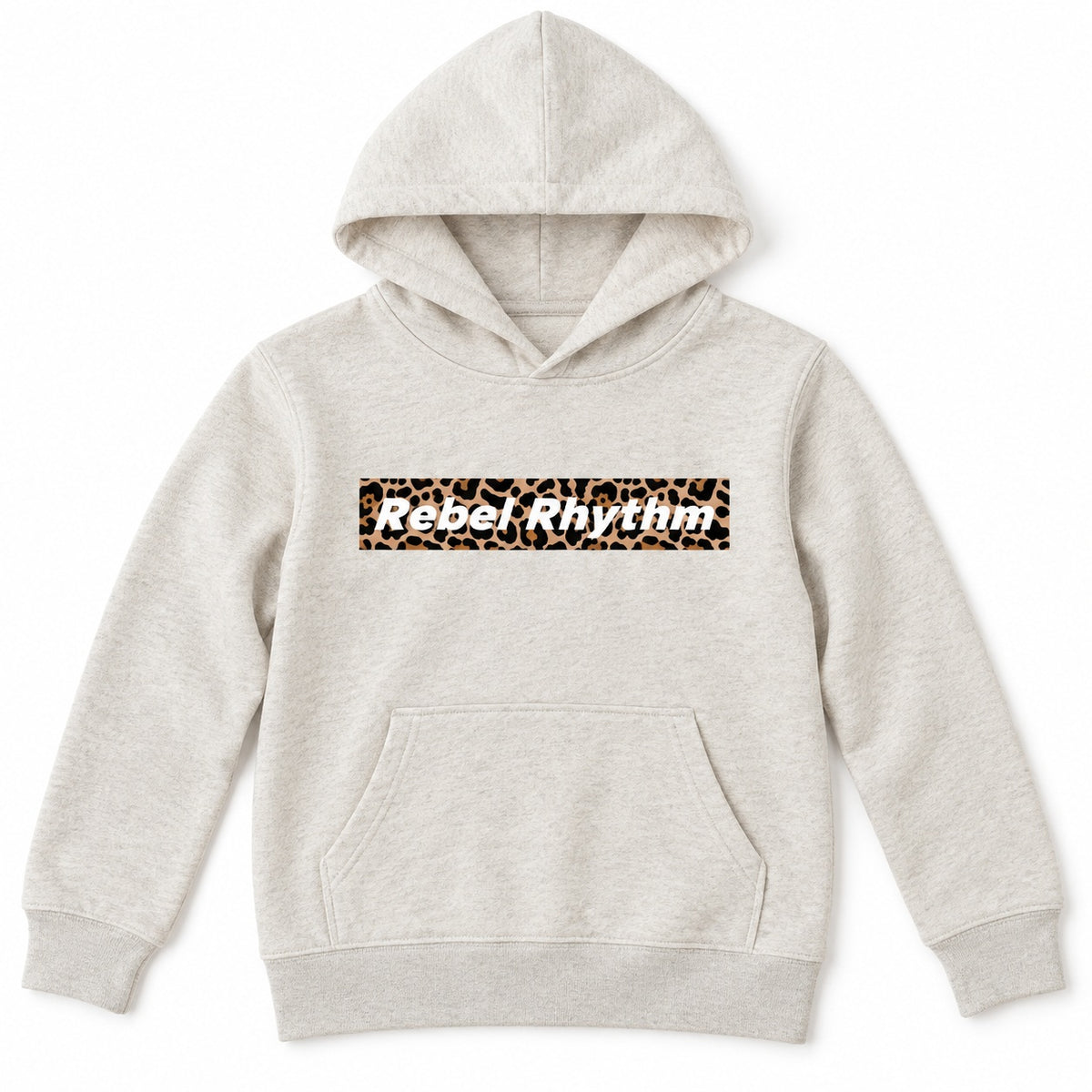 RebelRhythm×レオパード キッズパーカー オートミール