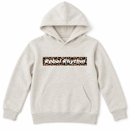 RebelRhythm×レオパード キッズパーカー オートミール