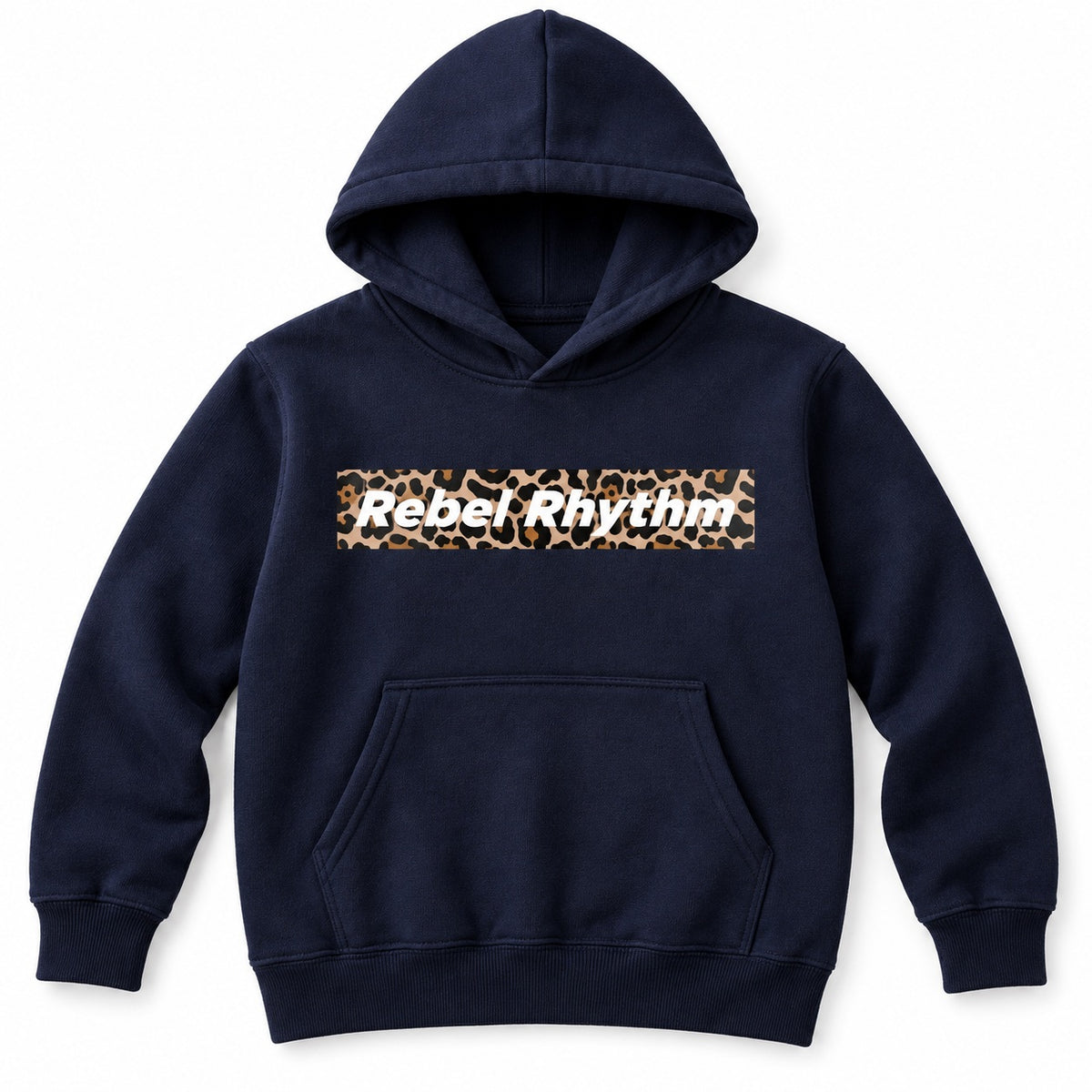 RebelRhythm×レオパード キッズパーカー ディープネイビー