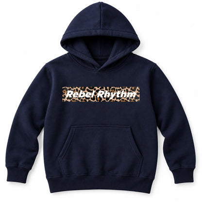RebelRhythm×レオパード キッズパーカー ディープネイビー