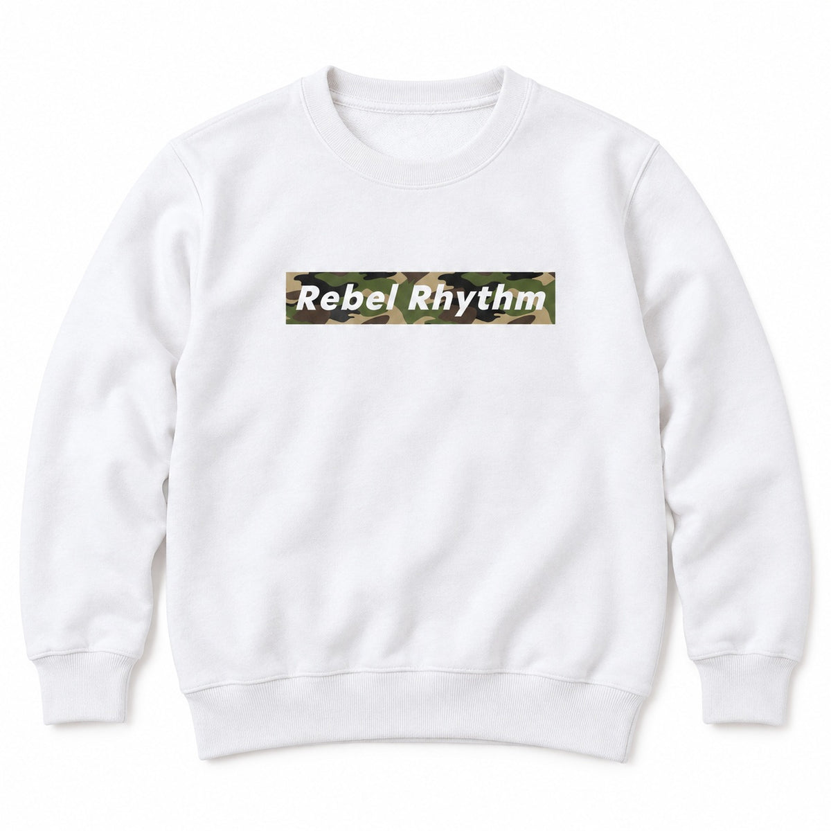 RebelRhythm×カモフラージュ キッズトレーナー ホワイト