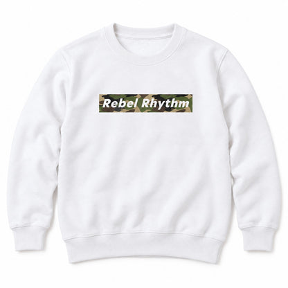 RebelRhythm×カモフラージュ キッズトレーナー ホワイト