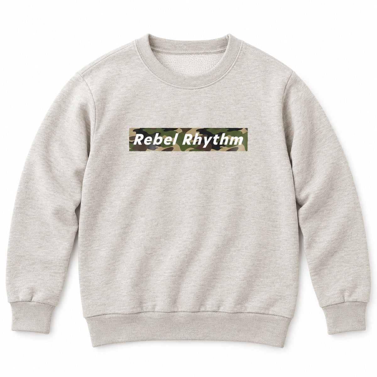 RebelRhythm×カモフラージュ キッズトレーナー オートミール