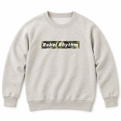 RebelRhythm×カモフラージュ キッズトレーナー オートミール