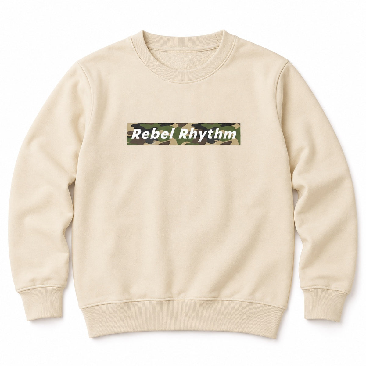 RebelRhythm×カモフラージュ キッズトレーナー ライトベージュ