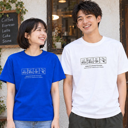 ダンゴムシ 絵本Tシャツ「ダンゴムシ4コマ」｜まるまる、4コマの物語。