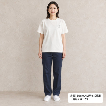 ウーパールーパー ワンポイントTシャツ「うぱーん」｜きょとん顔に、脱力。