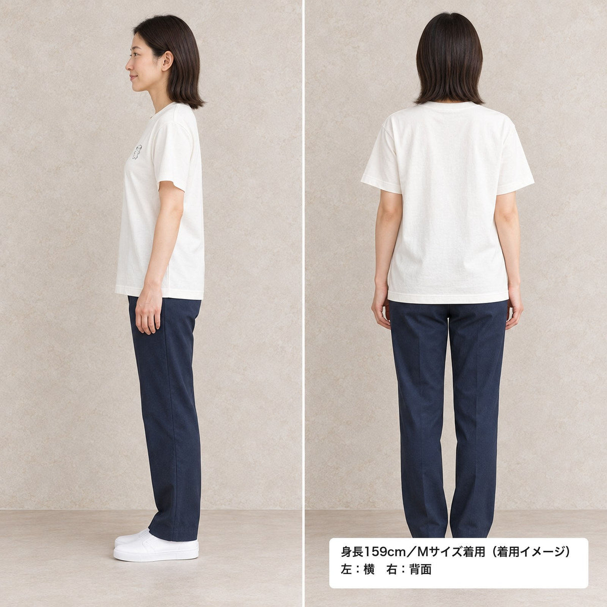 ウーパールーパー ワンポイントTシャツ「うぱーん」｜きょとん顔に、脱力。
