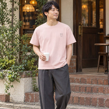 ウーパールーパー ワンポイントTシャツ「うぱーん」｜きょとん顔に、脱力。