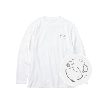 えいみょん キッズ長袖Tシャツ 001_ホワイト