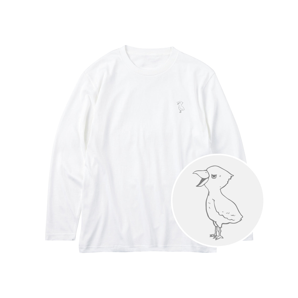 端弘コウ キッズ長袖Tシャツ 001_ホワイト