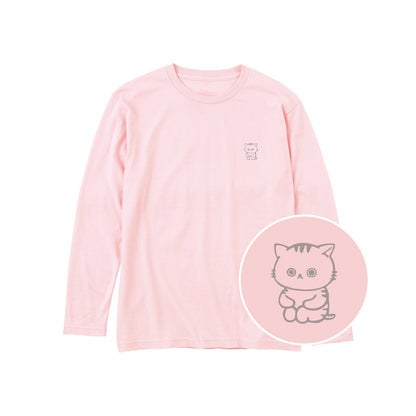 ねっこ キッズ長袖Tシャツ 132_ライトピンク