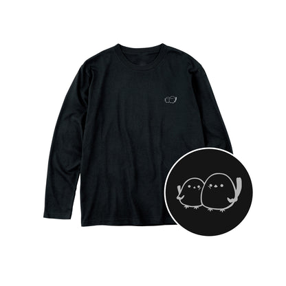しまえなが キッズ長袖Tシャツ 005_ブラック