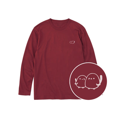 しまえなが キッズ長袖Tシャツ 112_バーガンディ