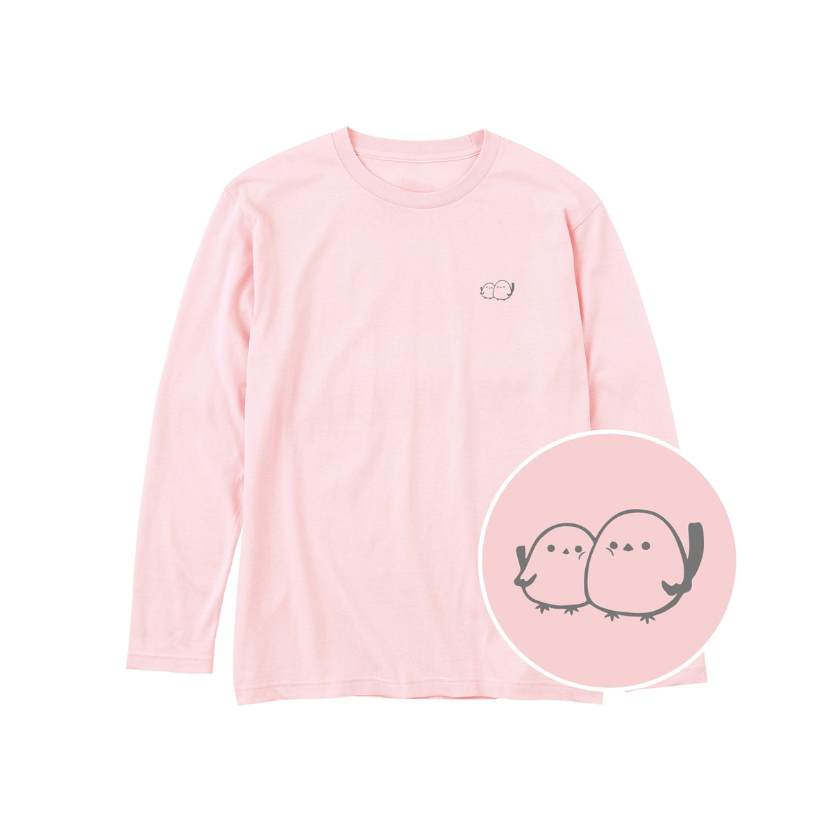 しまえなが キッズ長袖Tシャツ 132_ライトピンク