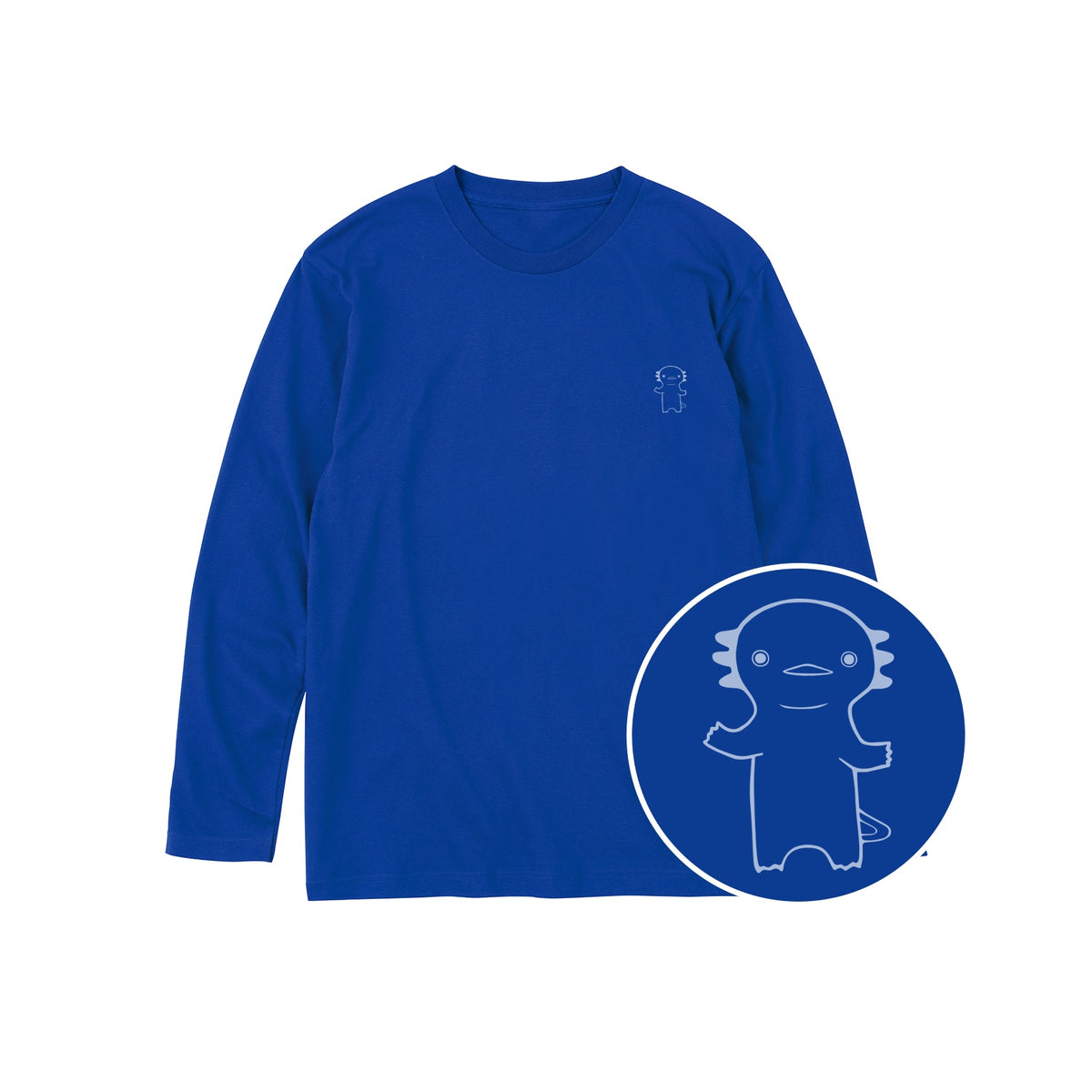 うぱーん キッズ長袖Tシャツ 032_ロイヤルブルー
