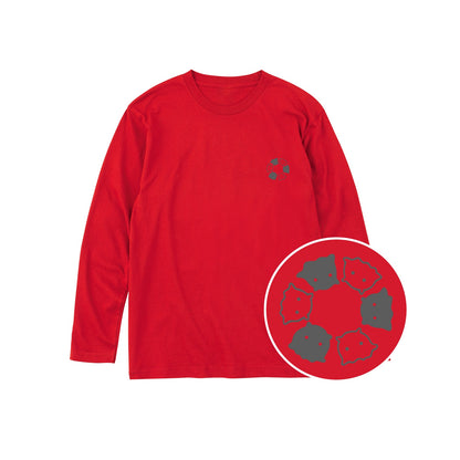 めんべーだー ユニセックス長袖Tシャツ 010_レッド