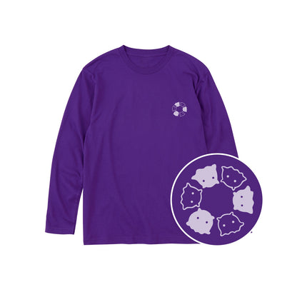 めんべーだー ユニセックス長袖Tシャツ 014_パープル