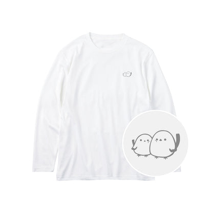 しまえなが ユニセックス長袖Tシャツ 001_ホワイト