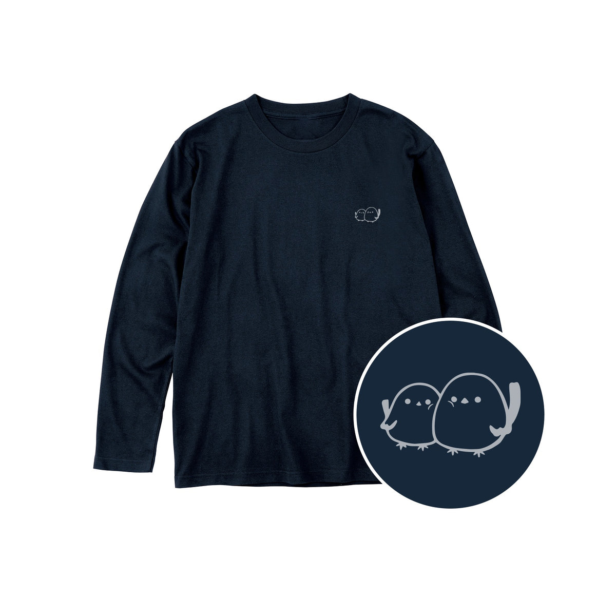 しまえなが ユニセックス長袖Tシャツ 031_ネイビー