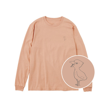 端弘コウ ユニセックス長袖Tシャツ 400_ダスティピンク