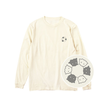 めんべーだー ユニセックス長袖Tシャツ 073_アイボリー