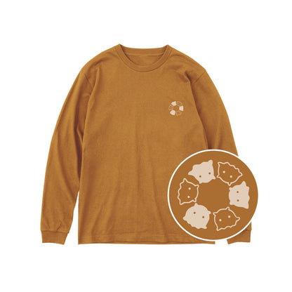 めんべーだー ユニセックス長袖Tシャツ 154_キャメル