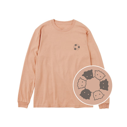 めんべーだー ユニセックス長袖Tシャツ 400_ダスティピンク