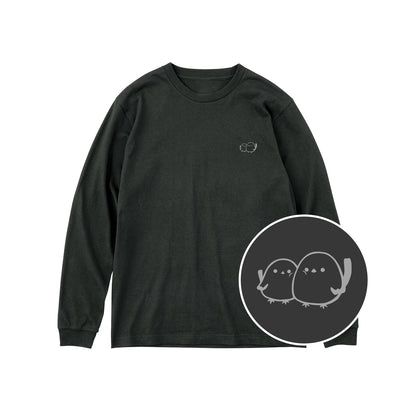 しまえなが ユニセックス長袖Tシャツ 223_スモークブラック