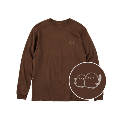 しまえなが ユニセックス長袖Tシャツ 453_ダークブラウン