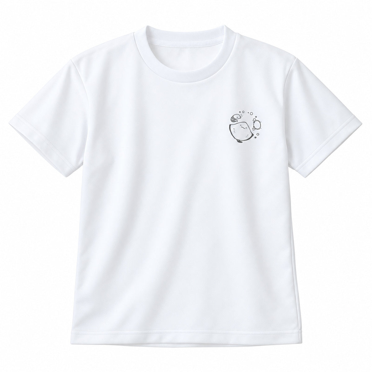 えいみょん キッズドライTシャツ 001_ホワイト
