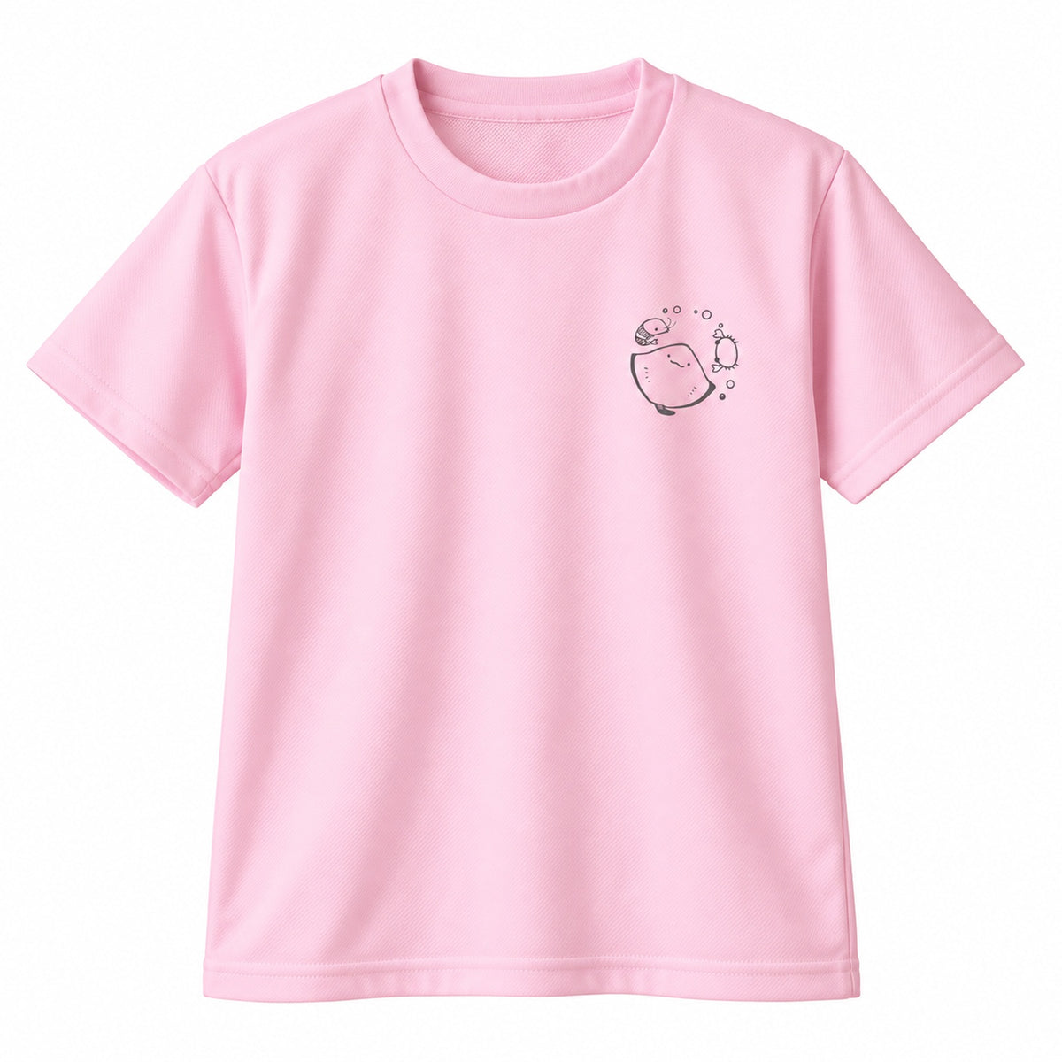 えいみょん キッズドライTシャツ 132_ライトピンク