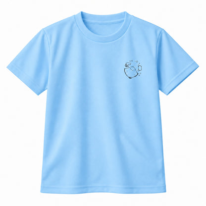 えいみょん キッズドライTシャツ 133_ライトブルー
