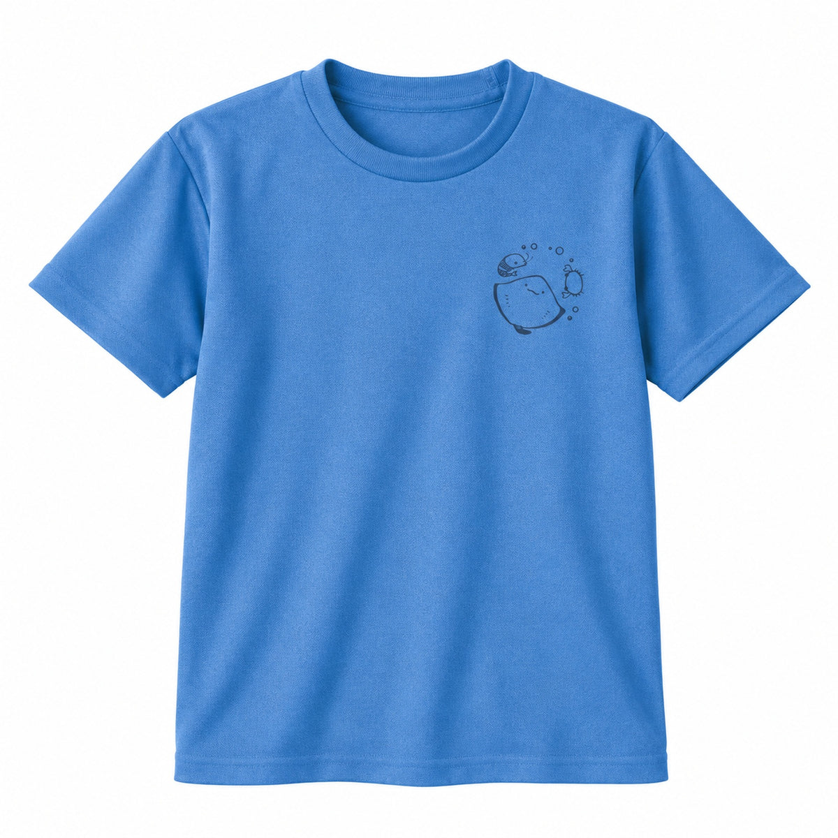 えいみょん キッズドライTシャツ 902_ミックスブルー