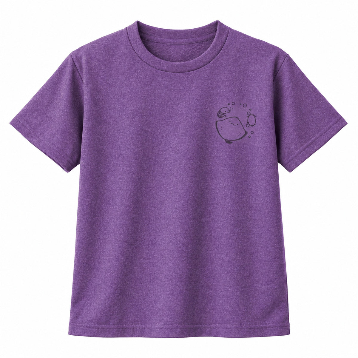 えいみょん キッズドライTシャツ 905_ミックスパープル