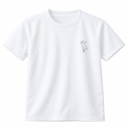 端弘コウ キッズドライTシャツ 001_ホワイト