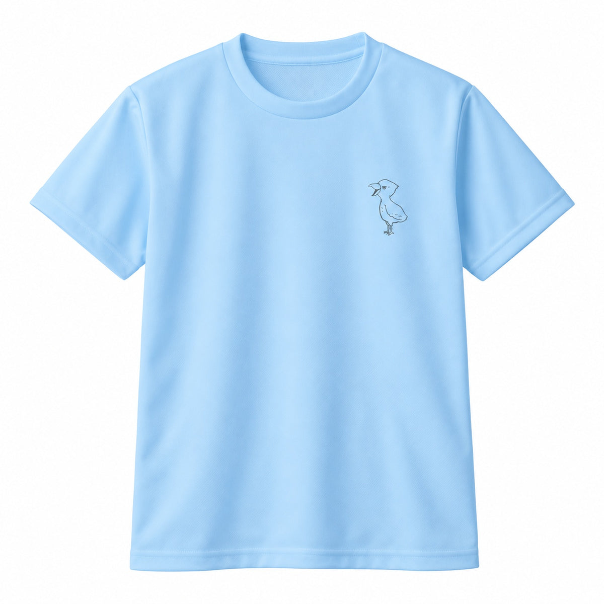 端弘コウ キッズドライTシャツ 133_ライトブルー