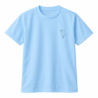 端弘コウ キッズドライTシャツ 133_ライトブルー