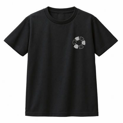 めんべーだー キッズドライTシャツ 005_ブラック