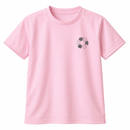 めんべーだー キッズドライTシャツ 132_ライトピンク