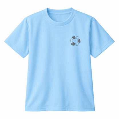 めんべーだー キッズドライTシャツ 133_ライトブルー