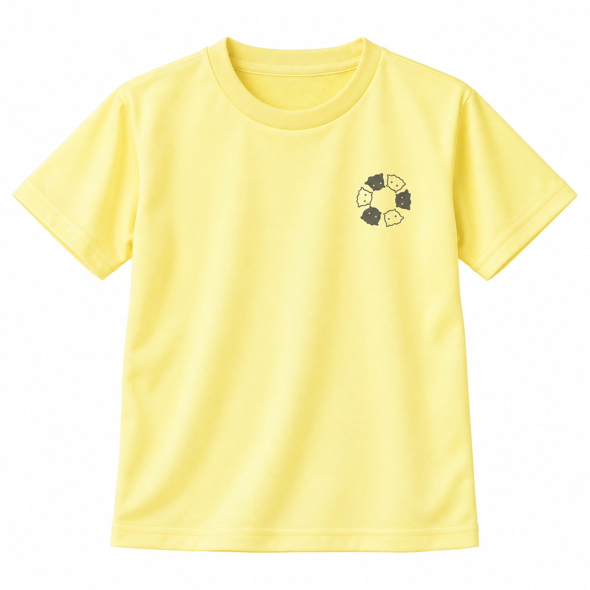 めんべーだー キッズドライTシャツ 134_ライトイエロー