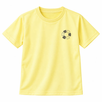 めんべーだー キッズドライTシャツ 134_ライトイエロー