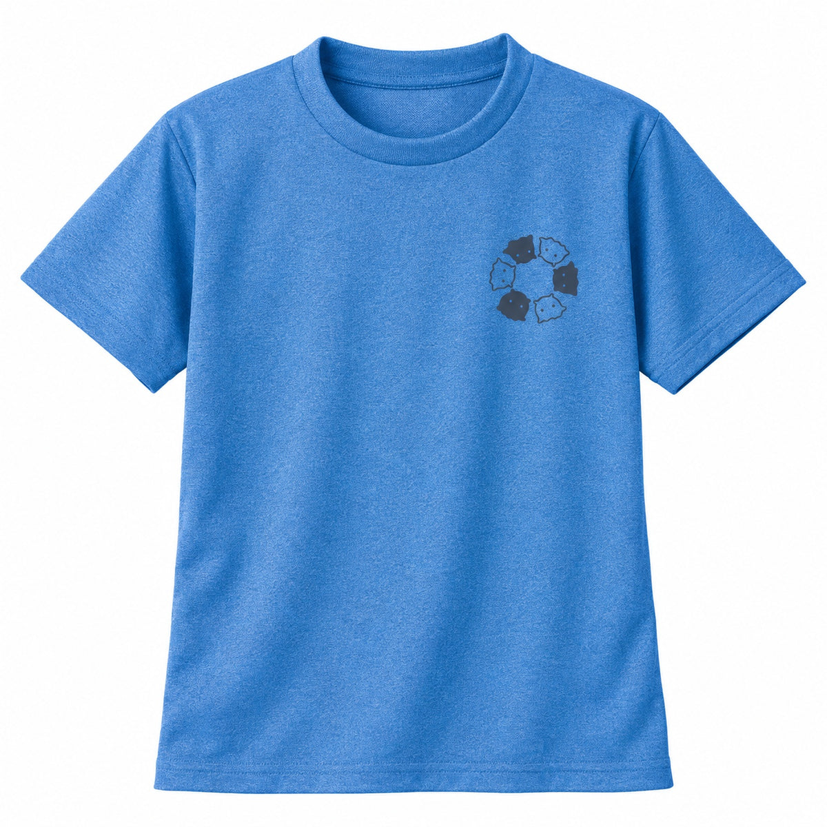 めんべーだー キッズドライTシャツ 902_ミックスブルー