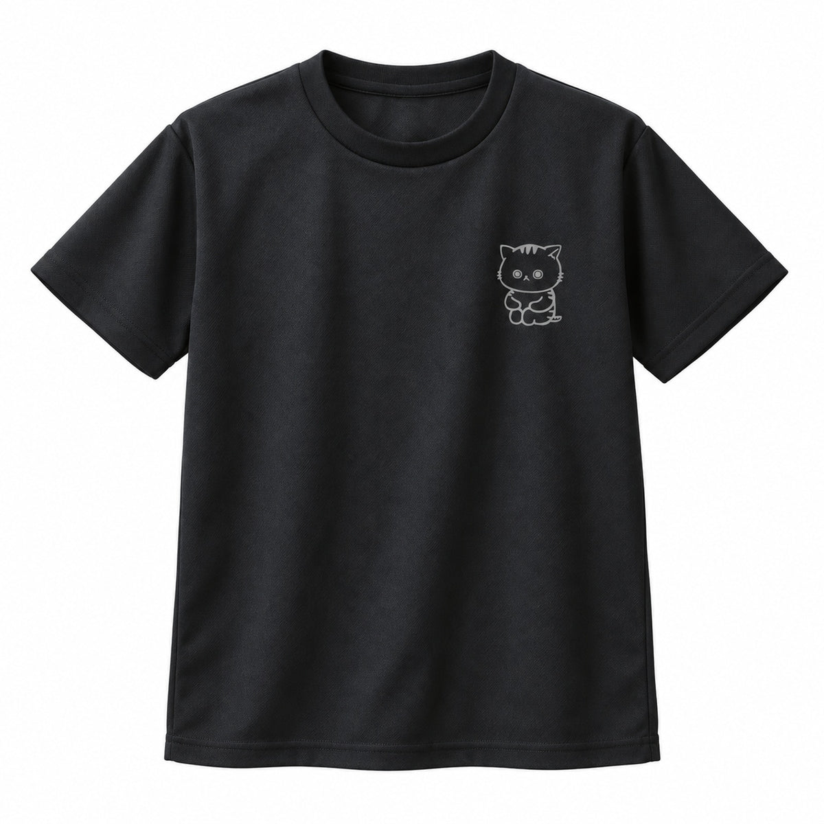 ねっこ キッズドライTシャツ 005_ブラック