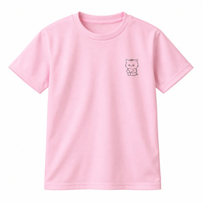 ねっこ キッズドライTシャツ 132_ライトピンク