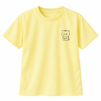 ねっこ キッズドライTシャツ 134_ライトイエロー