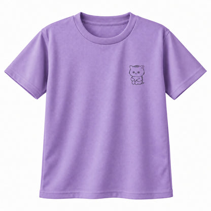 ねっこ キッズドライTシャツ 188_ライトパープル